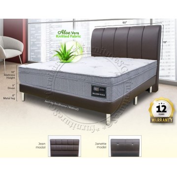 Sleepy Night Relaxer Touch Pocketed Spring Mattress With Bedframe | FREE GIFT